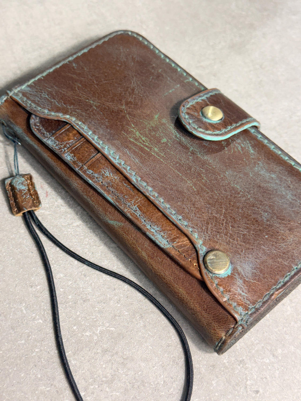 Handmade Leather Wallet Case: Galaxy S21 S22 S23 S24 S25 Ultra, Card Slots
