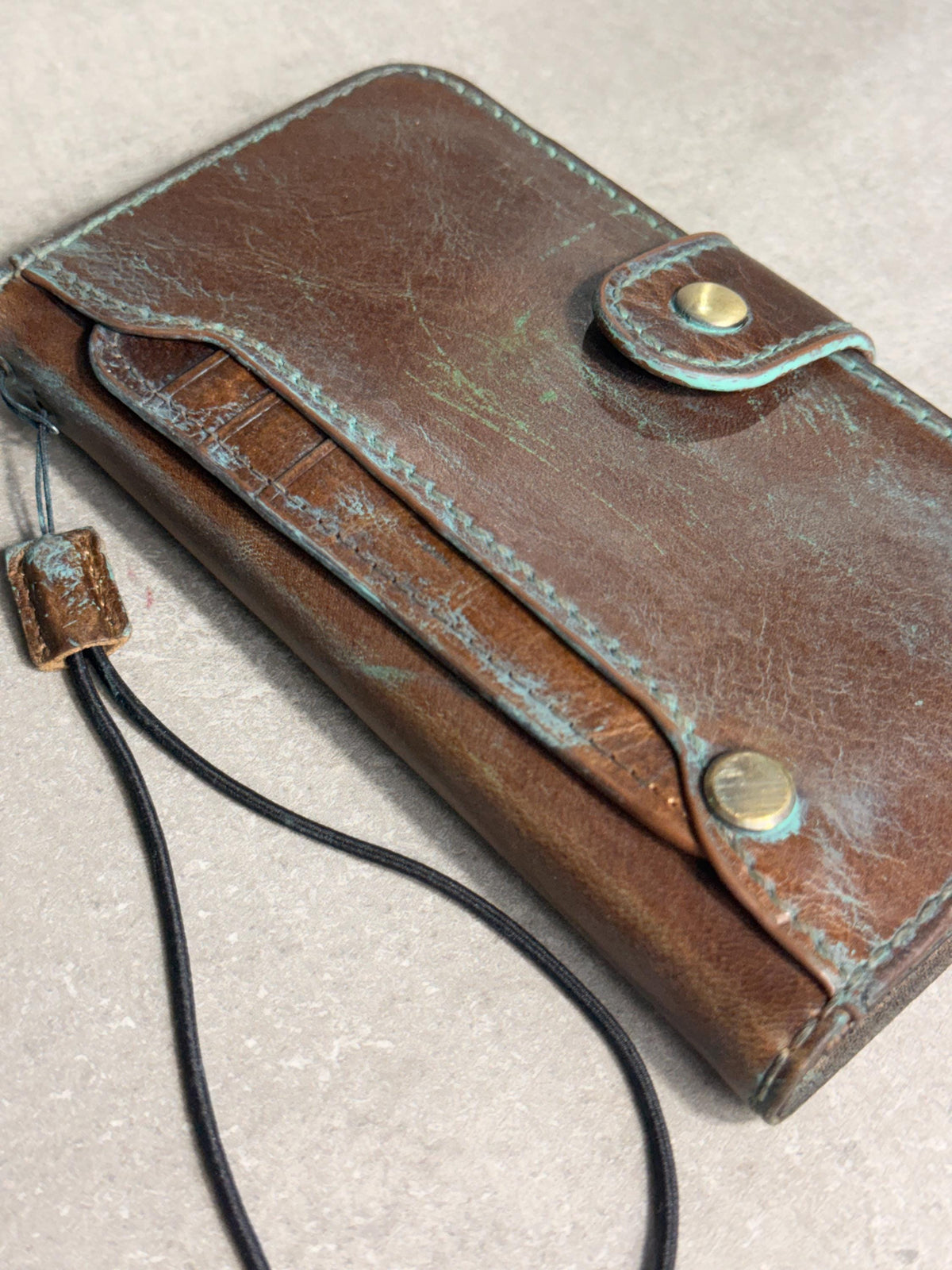 Handmade Leather Wallet Case for Galaxy Z Fold Ultra 8