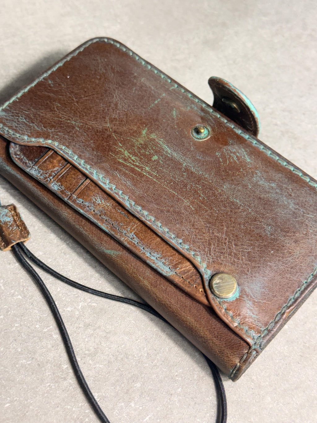 Handmade Leather Wallet Case for Galaxy Z Fold Ultra 8