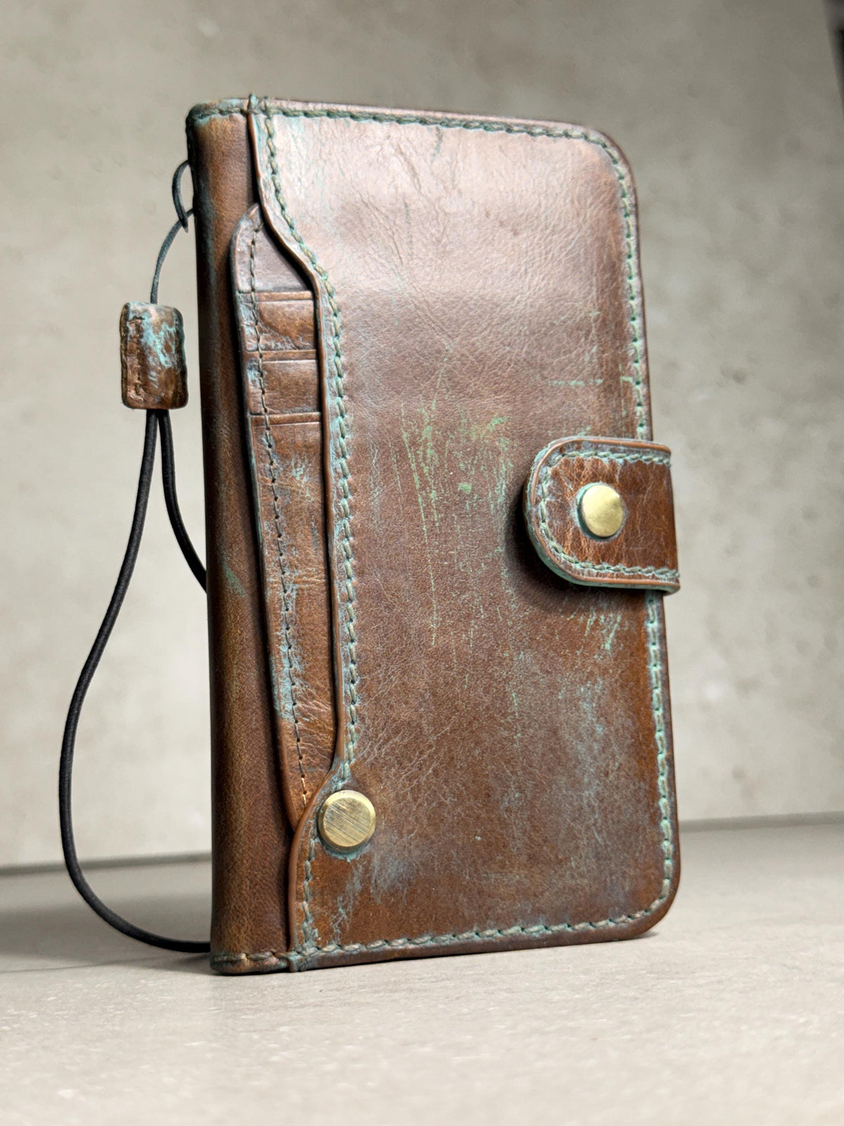 Handmade Leather Wallet Case for Galaxy Z Fold Ultra 8