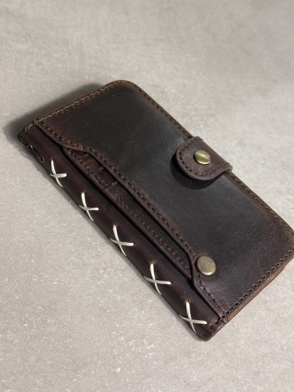 Handmade Leather Wallet Case for Galaxy Z Fold Ultra 8