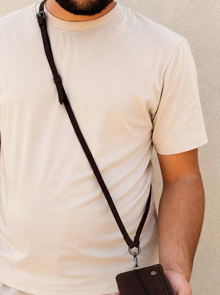 Handmade Leather Cross body strap