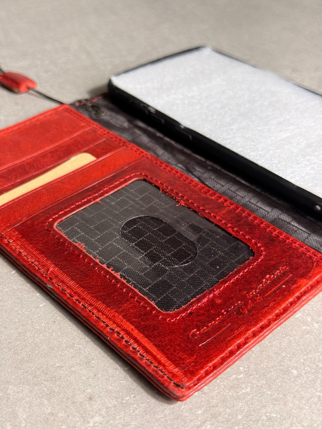 Vintage Leather Wallet Case for iPhone: Book Style, Card Slots