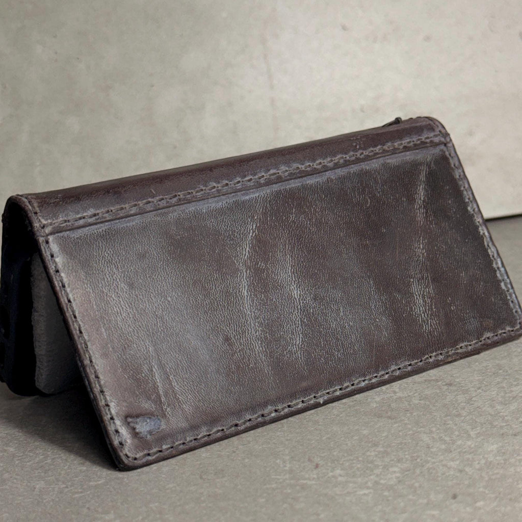 Handmade Black Leather Book iPhone Case: Vintage Art Design Wallet Cover Ip 7-18 max