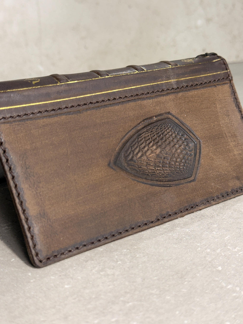 Handmade Leather Wallet Case for Galaxy Z Fold Ultra 8