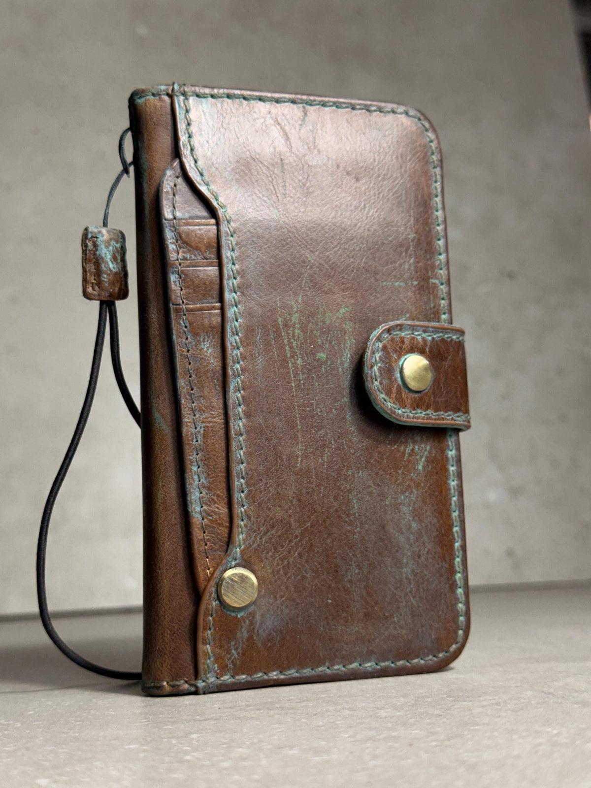Handmade Leather Wallet Case for Galaxy Z Fold Ultra 8