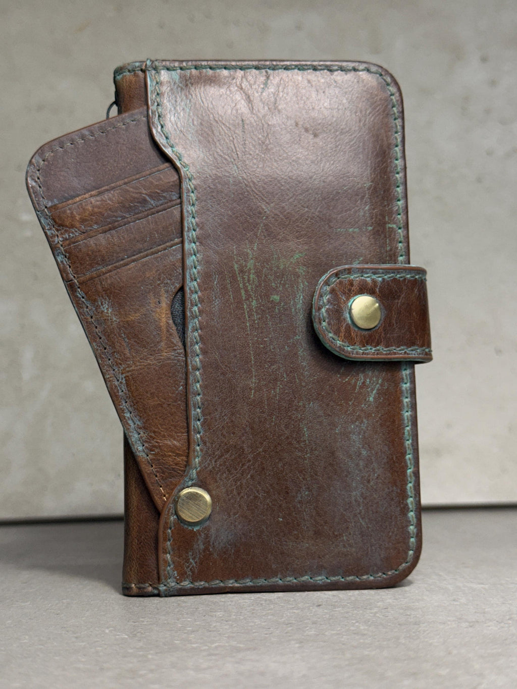 Handmade Leather Wallet Case for Galaxy Z Fold Ultra 8