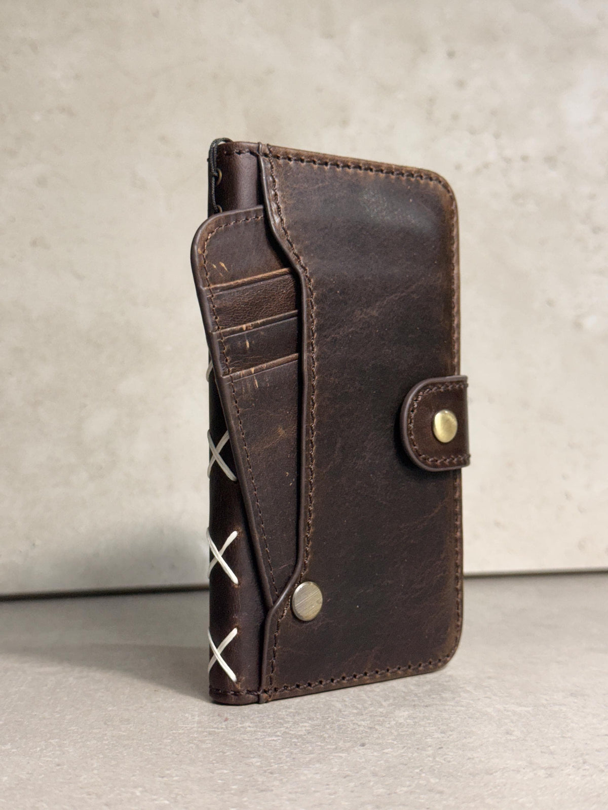 Handmade Leather Wallet Case for Galaxy Z Fold Ultra 8