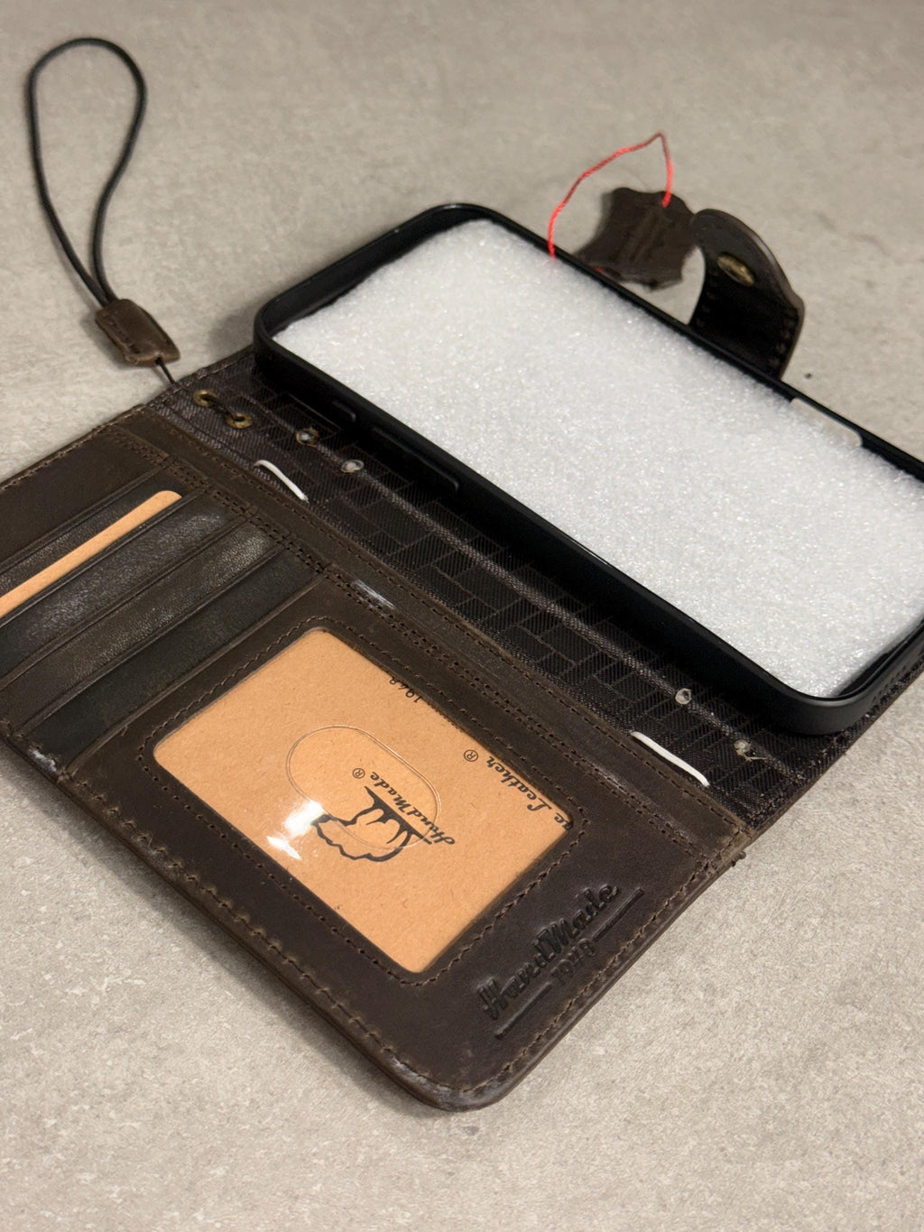 Handmade Leather Wallet Case for Galaxy Z Fold Ultra 8