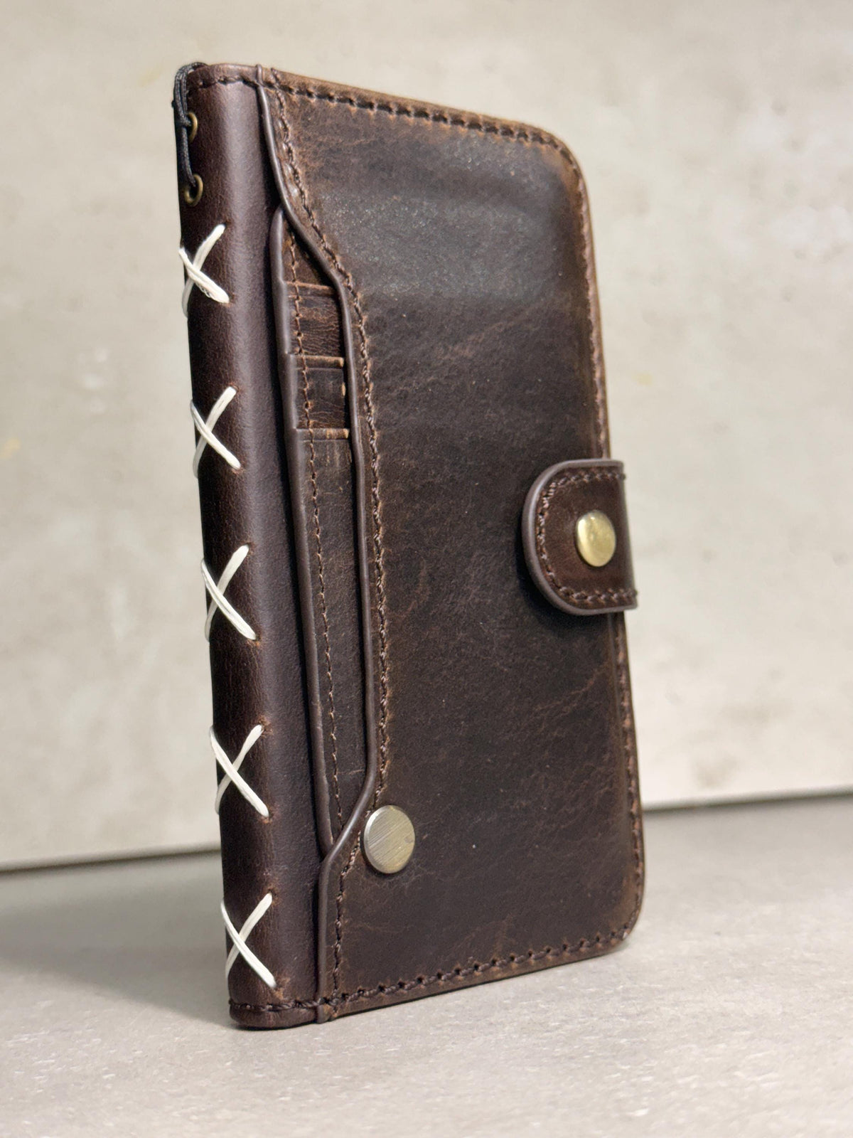 Vintage Leather Wallet Case for Nubia Redmagic 11 pro : Book Style, Card Slots
