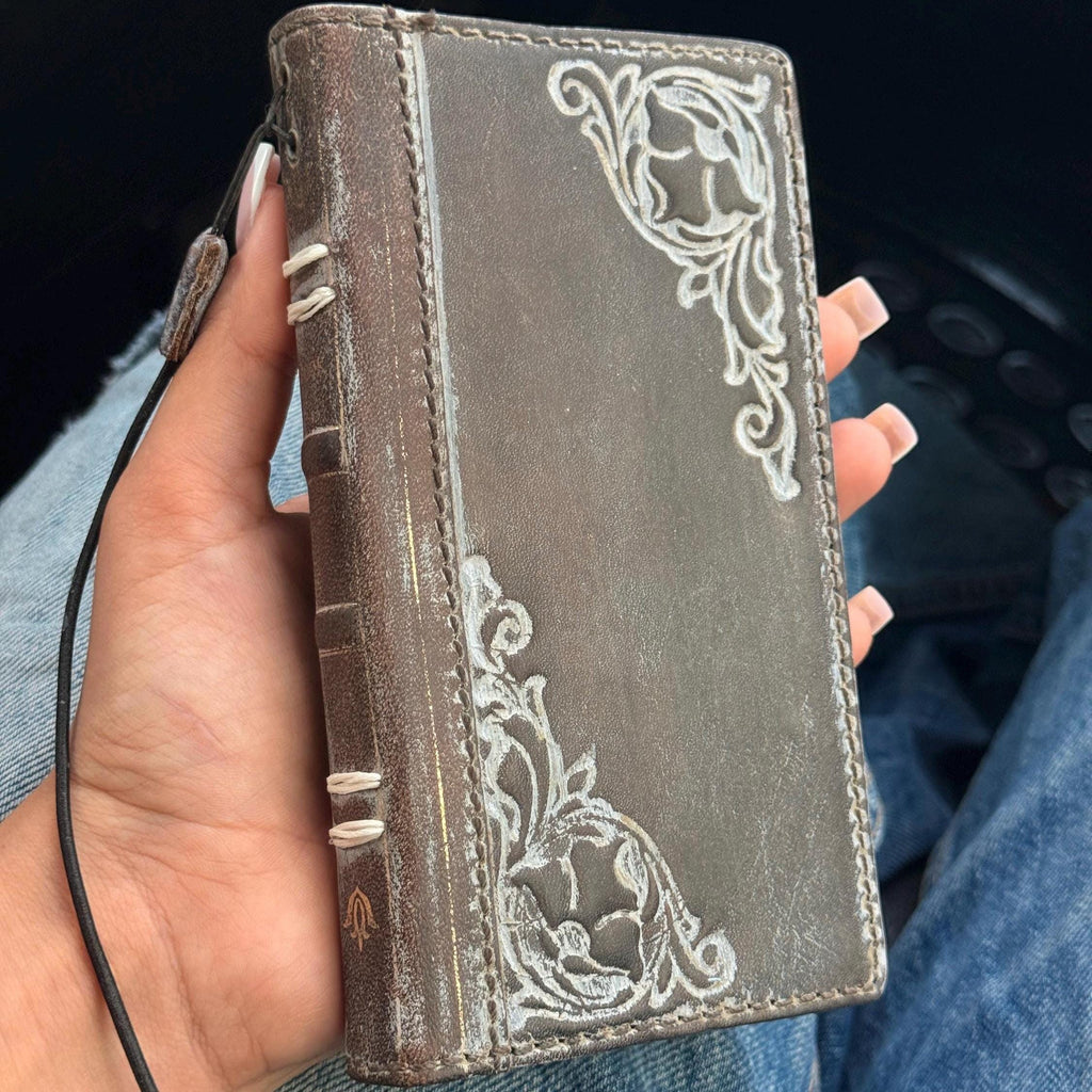 Vintage Leather Wallet Case for Nubia Redmagic 11 pro : Book Style, Card Slots
