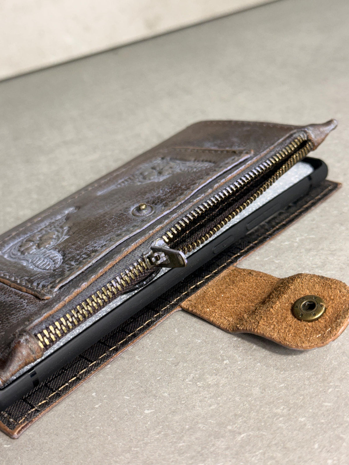 Vintage Leather Wallet Case for Nubia Redmagic 11 pro : Book Style, Card Slots