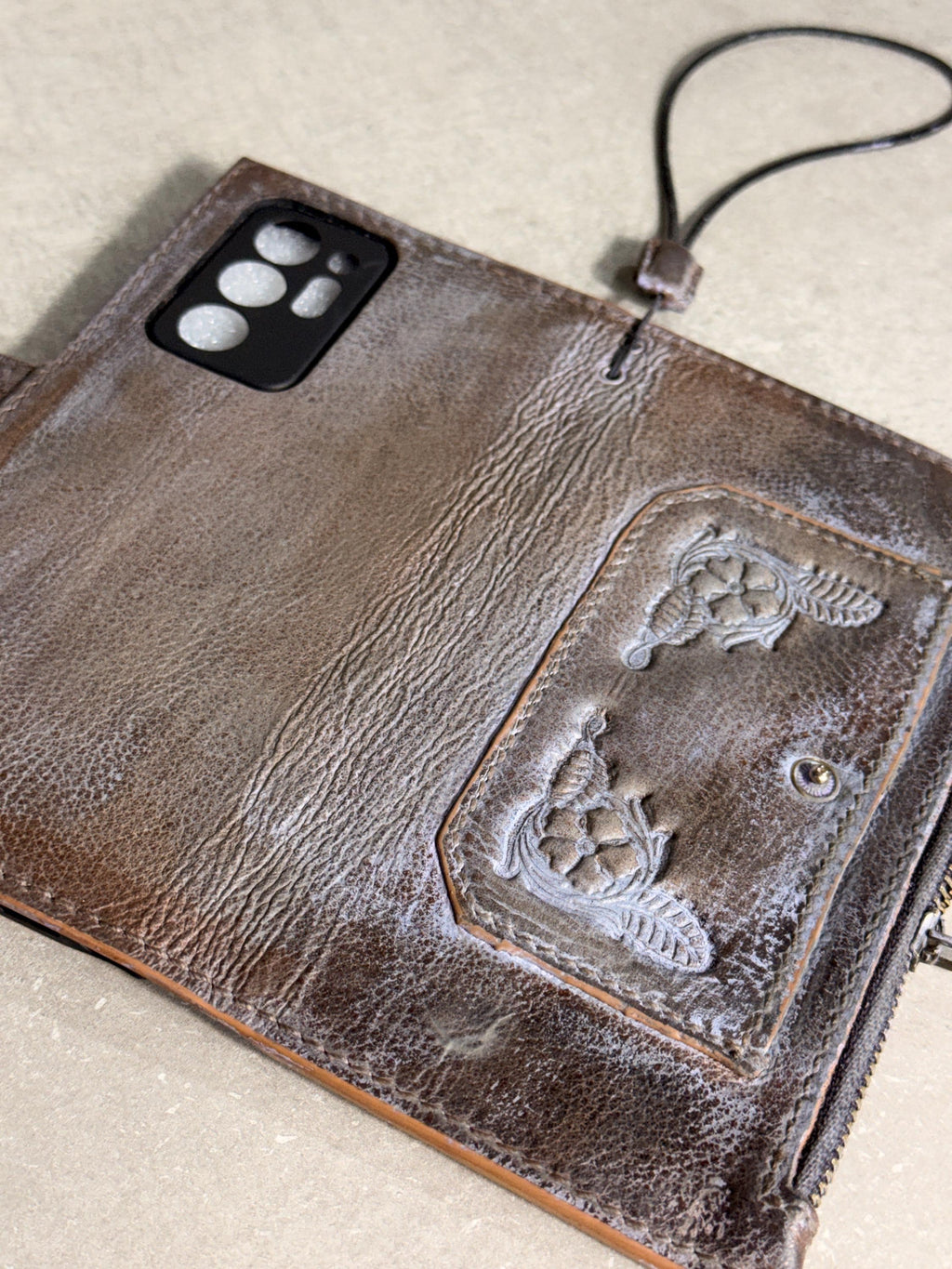 Vintage Leather Wallet Case for Nubia Redmagic 11 pro : Book Style, Card Slots