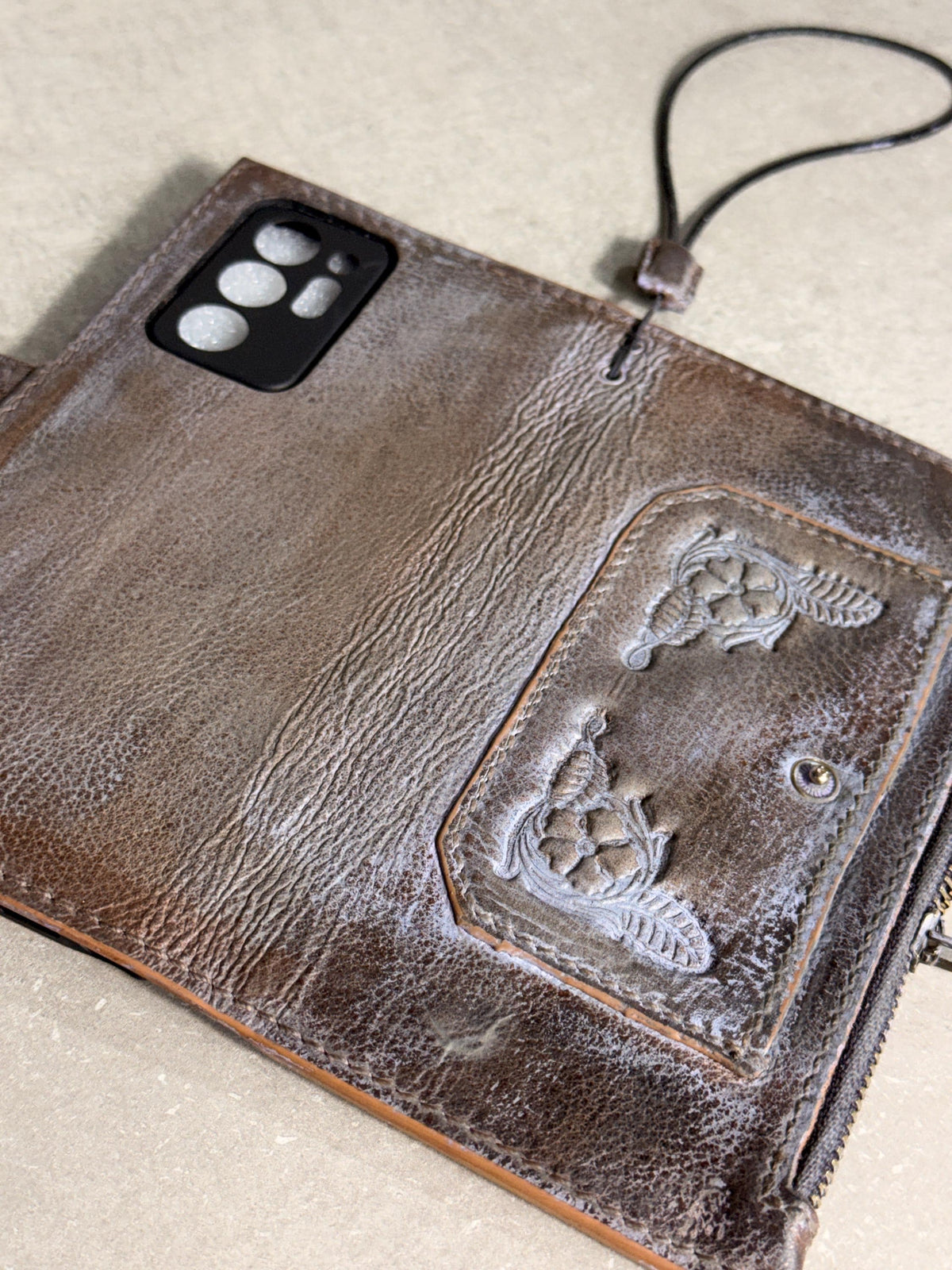 Vintage Leather Wallet Case for Nubia Redmagic 11 pro : Book Style, Card Slots
