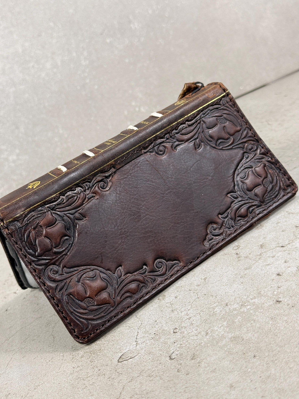 Handmade Leather Book Wallet Case for Galaxy Z Fold