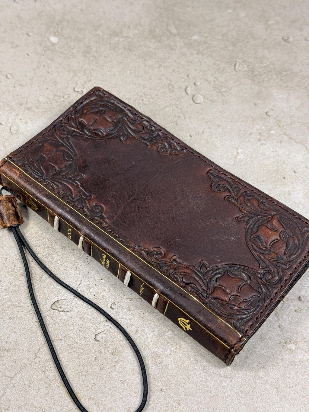 Handmade Leather Book Wallet Case for Galaxy Z Fold