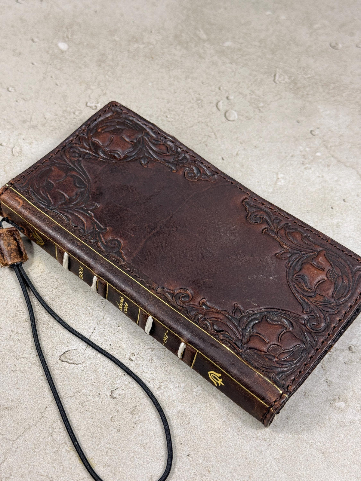 Handmade Leather Book Wallet Case for Galaxy Z Fold