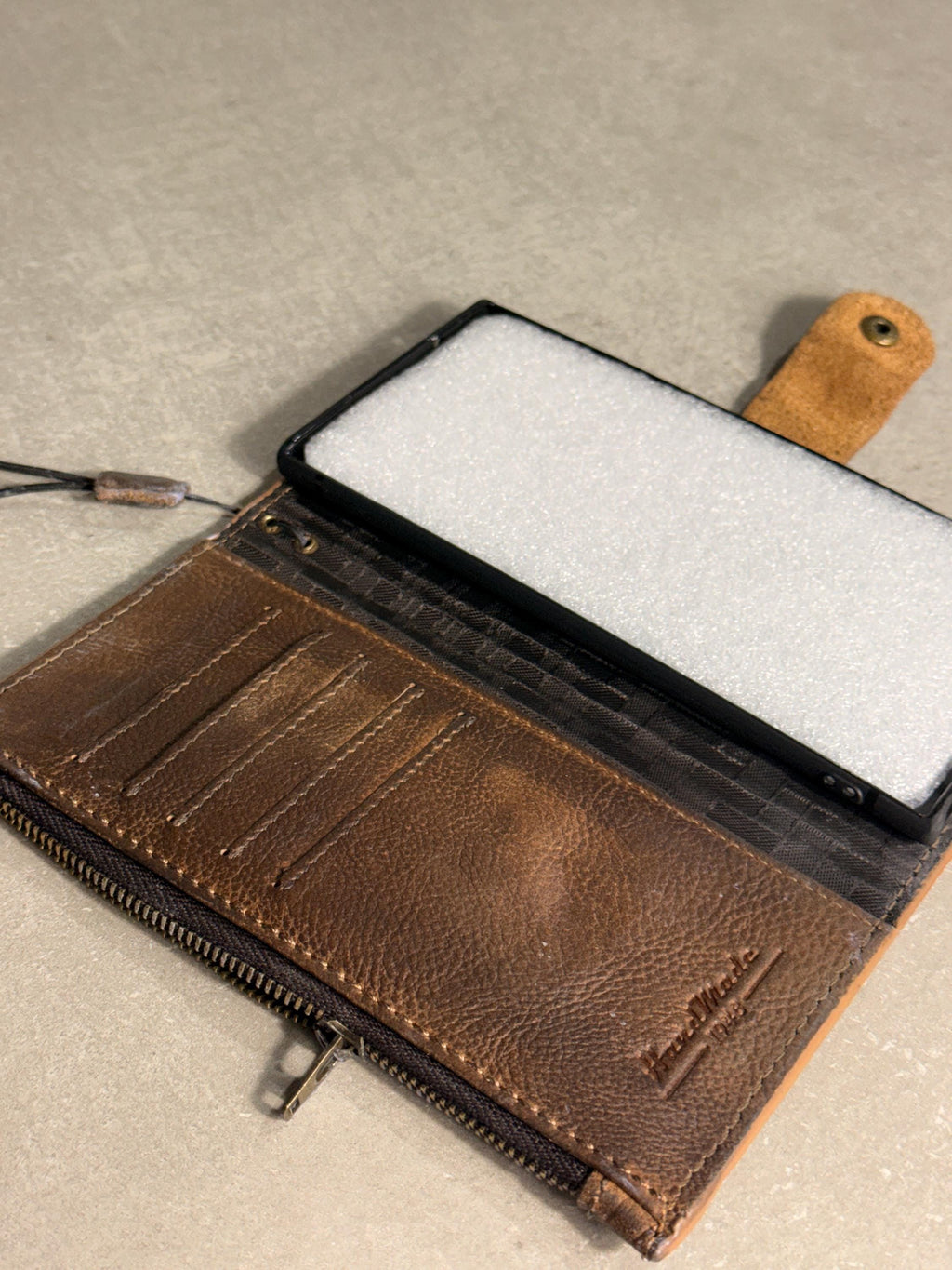 Vintage Leather Wallet Case for Nubia Redmagic 11 pro : Book Style, Card Slots