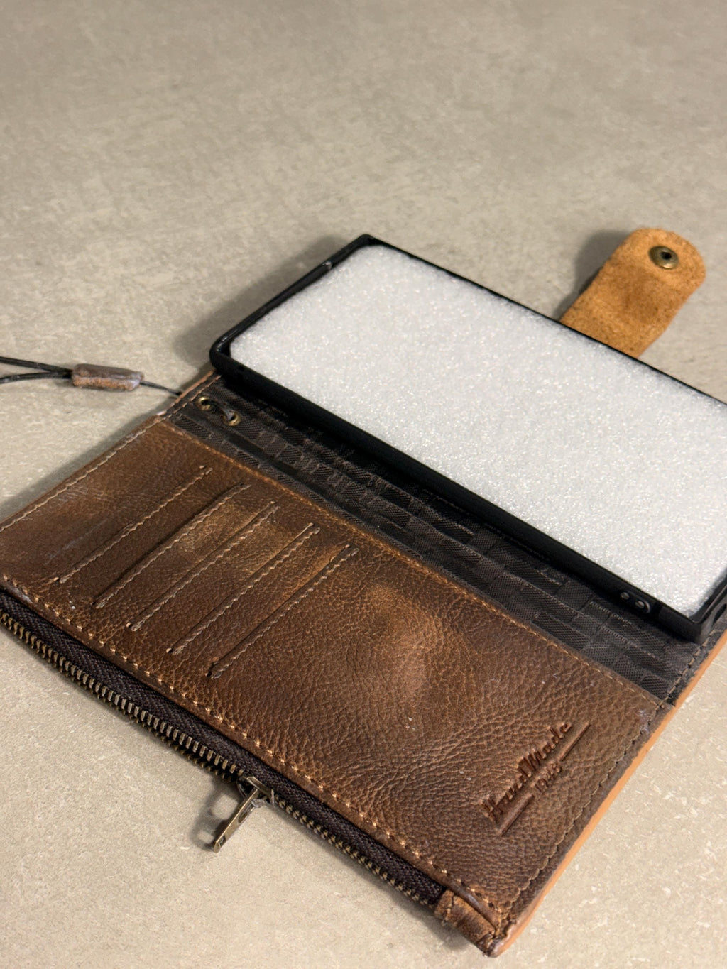 Vintage Leather Wallet Case for Nubia Redmagic 11 pro : Book Style, Card Slots