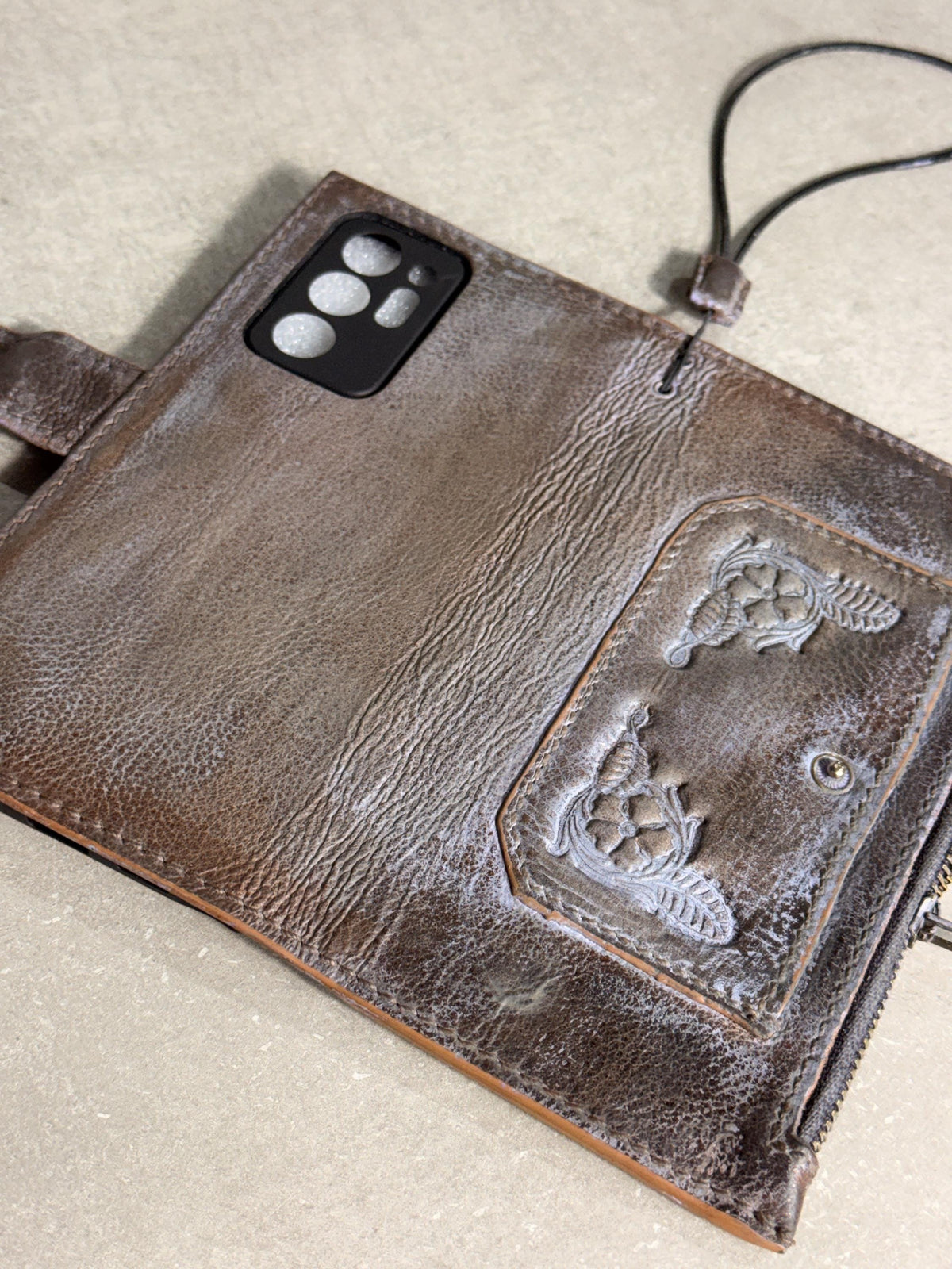 Vintage Leather Wallet Case for Nubia Redmagic 11 pro : Book Style, Card Slots
